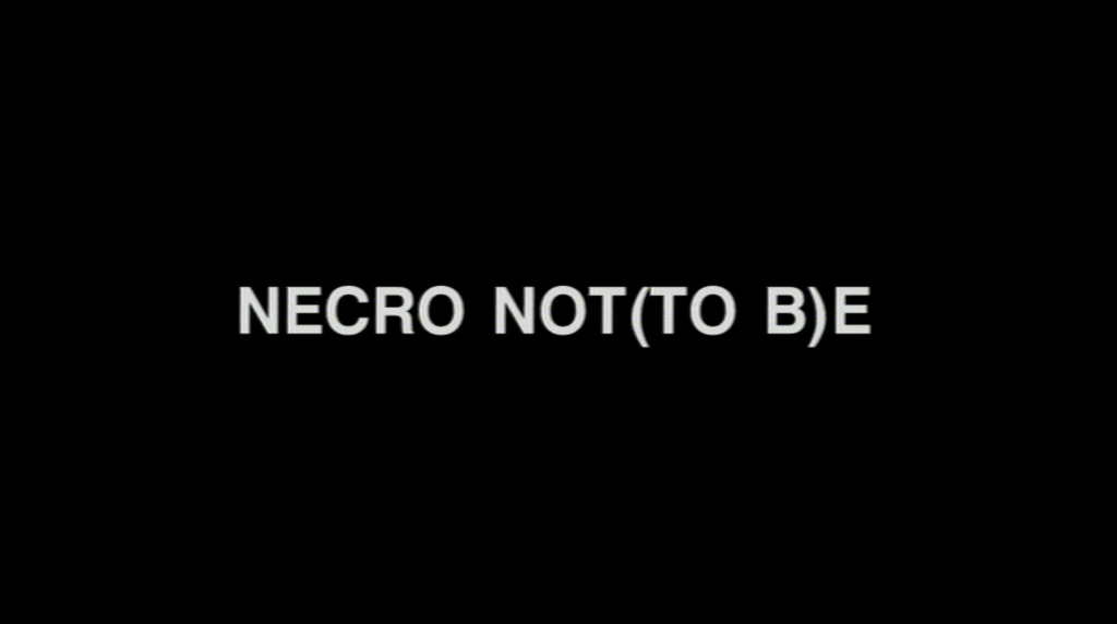 NECRO NOT(TO B)E / IL VENTO DEL CINEMA. LIPARI 2001